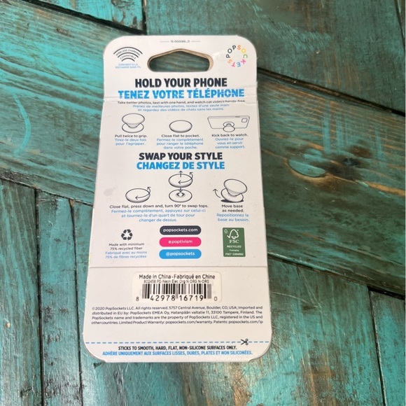 Popsocket Hand Beaded 3D Floral Rose - Picture 4 of 5